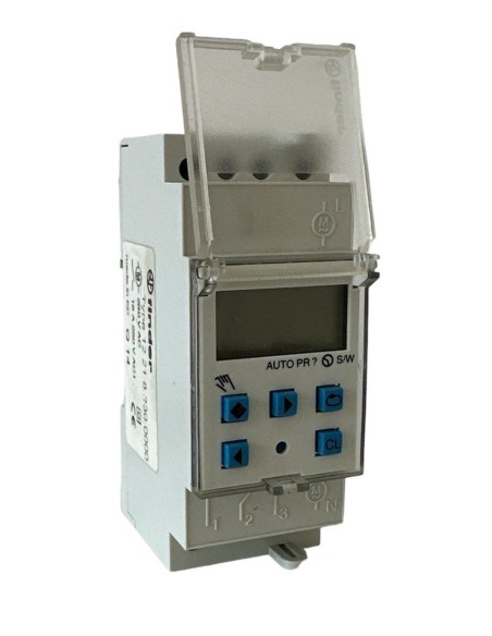 Interrupteur horaire numérique hebdomadaire Finder 122182300000 230 V